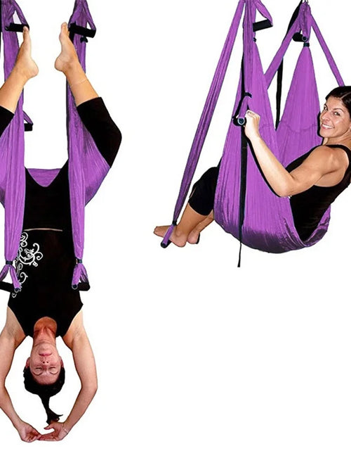 Load image into Gallery viewer, Anti-Gravity Yoga Belts Strength Decompression Yoga Hammock Inversion Gym Strap Yogaswing EF0012
